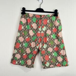 NWT Gucci Silk Apple Shorts Size 46